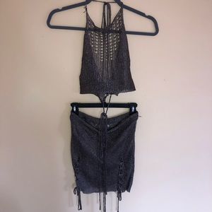 Forever 21 Hot&Delicious 2 piece metal chain set